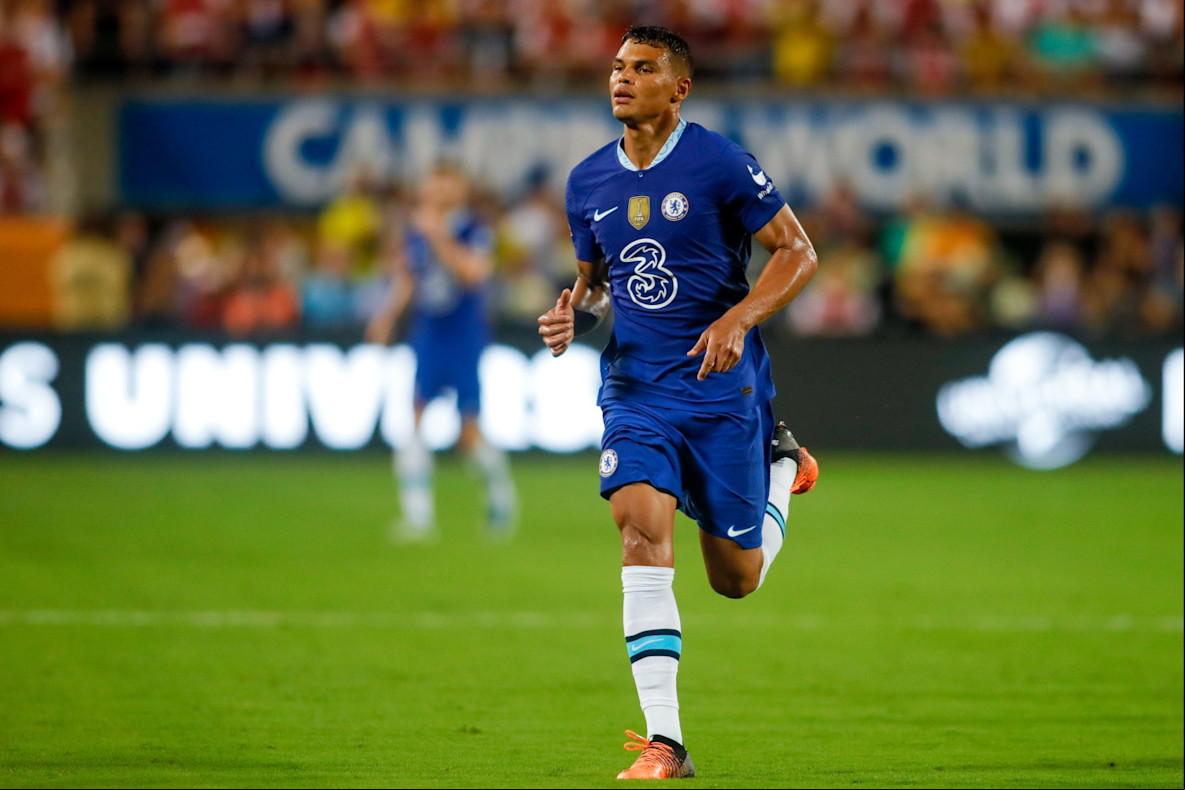 Soccer_EPL_Chelsea defender Thiago Silva